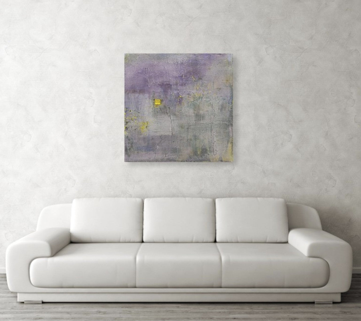 Abstract Purple Floral Wall Art Decor, Traditional, Contemporary, Modern Home Decor, Yellow Flower Fine Art Print