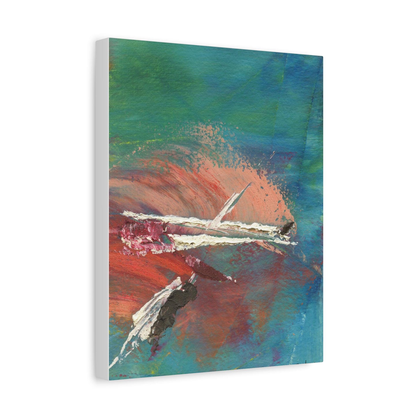 Aqua No. 2 by Betsy Lewis on Matte Canvas, Stretched, 1.25"