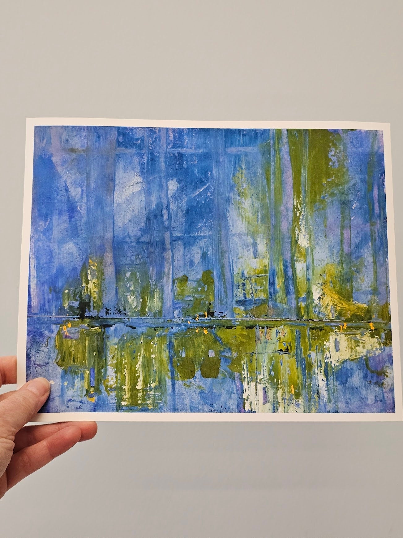 Urban Mirage citiscape art print, wall art, horizontal format for your home or office, abstract architecture