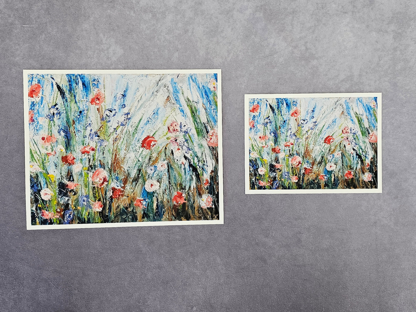 Wildflowers, Fine Art Print, Flowers, Impressionistic Landscape Select Size
