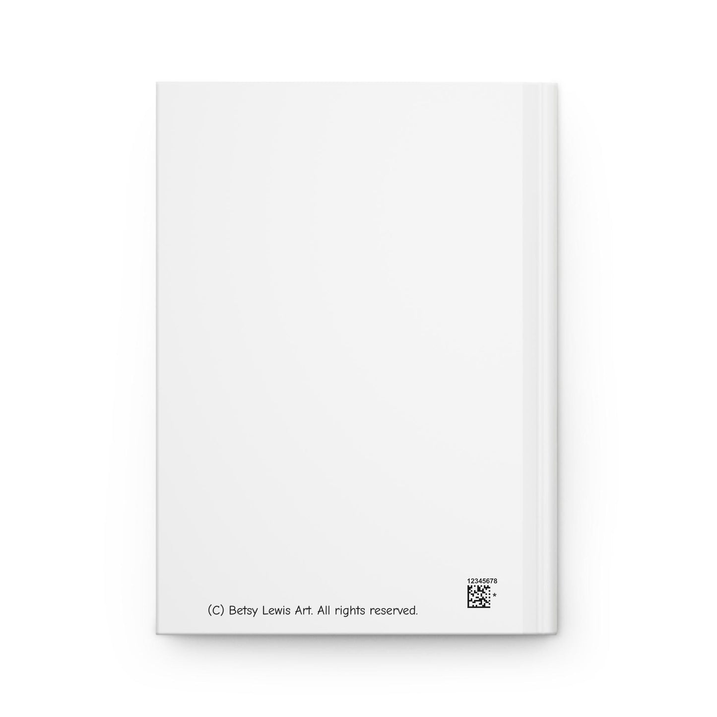 A Rose is a Rose on White Journal, Hardcover Matte Finish