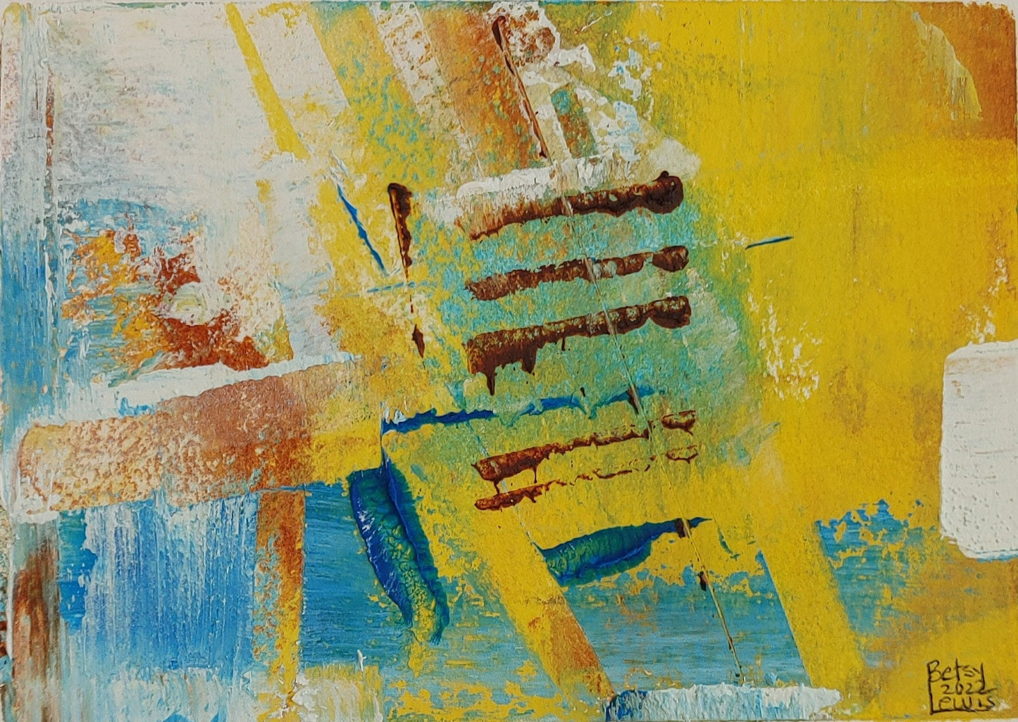 Beach Chairs #3 Original Painting