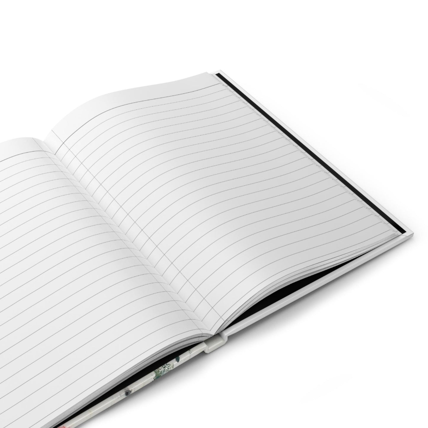 A Rose is a Rose on White Journal, Hardcover Matte Finish