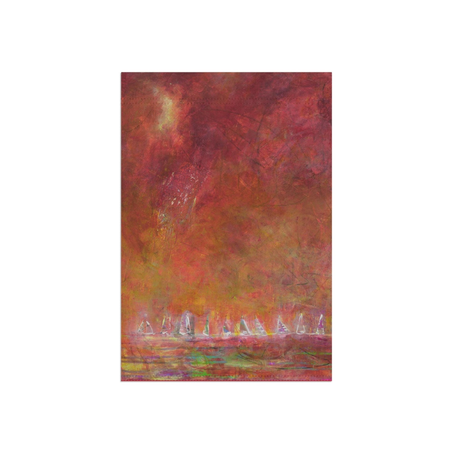 Windward Sailboat Race Boat, Garden & House Flag, Banner