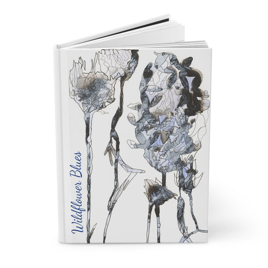 Wildflower Blues, Lined Journal, Hardcover Matte Finish
