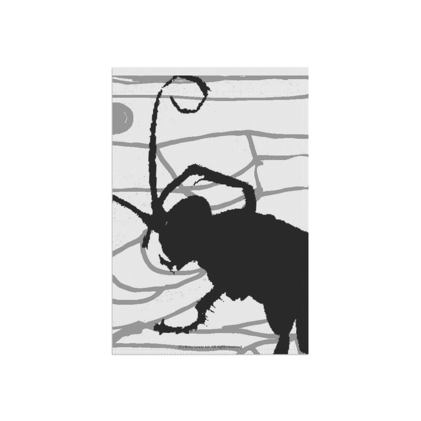 Wasp Ode to Tim Burton Garden & House Flag, Banner