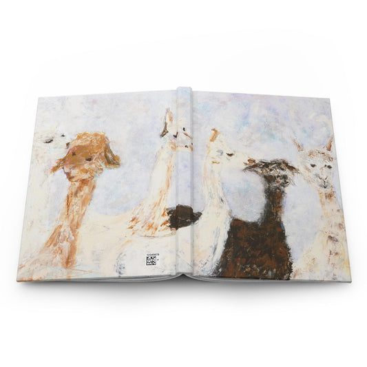Alpacas Lunch Line, Lined Journal, Hardcover Matte Finish