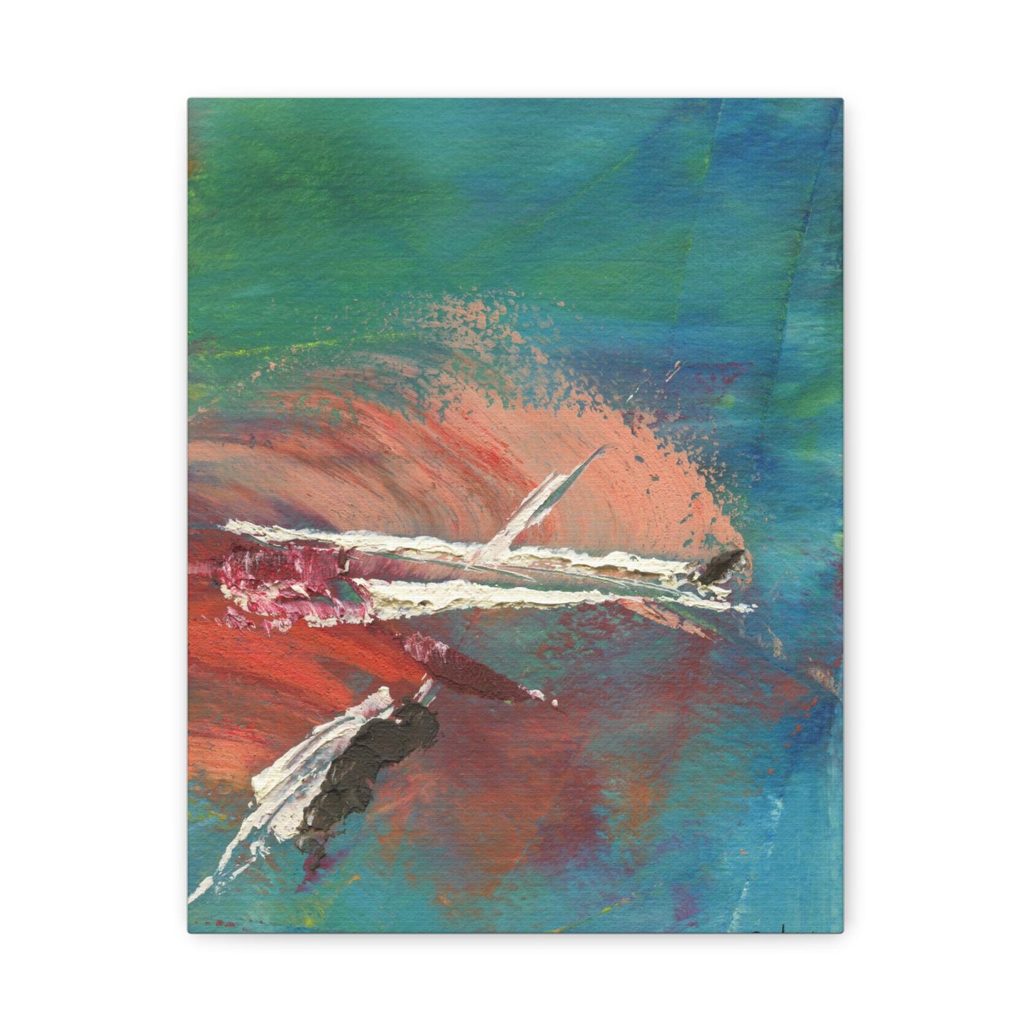 Aqua No. 2 by Betsy Lewis on Matte Canvas, Stretched, 1.25"