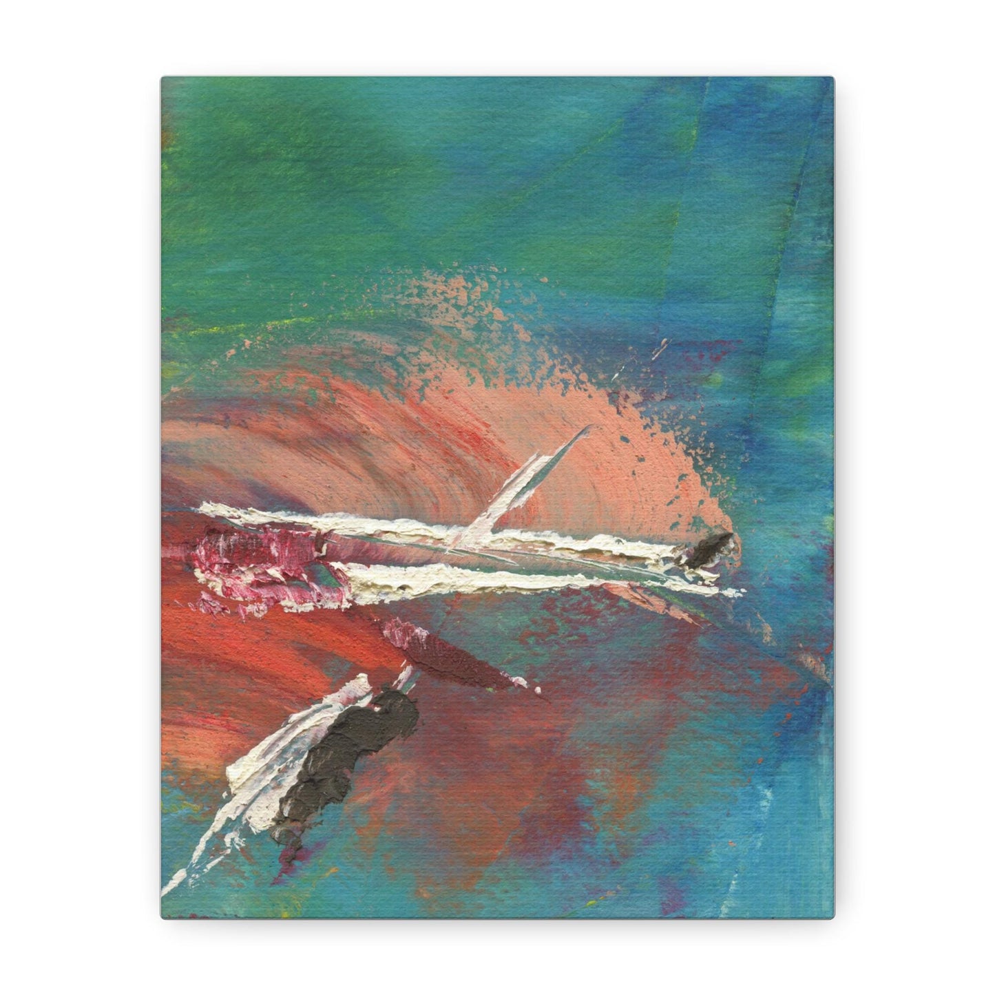 Aqua No. 2 by Betsy Lewis on Matte Canvas, Stretched, 1.25"