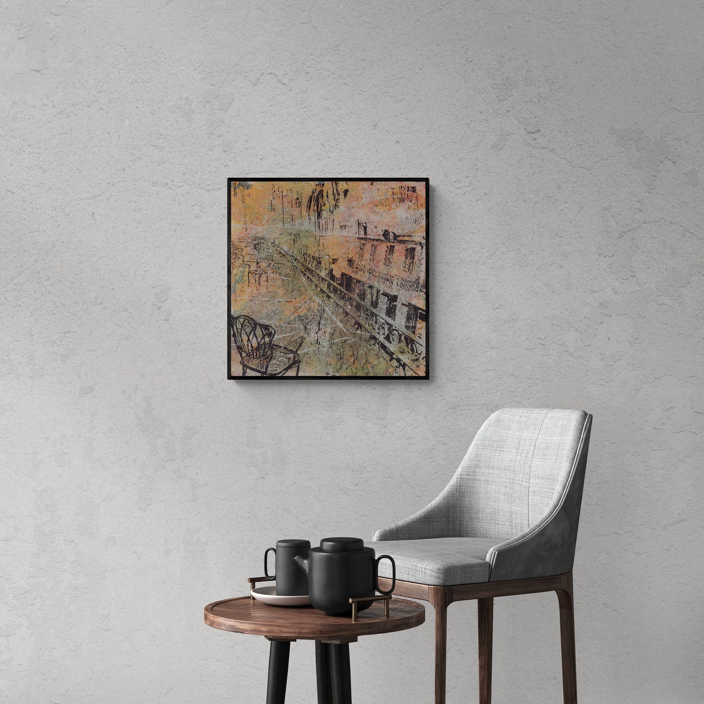 Waiting for Mardi Gras, nola, new orleans photo, abstract fine art print, square wall art