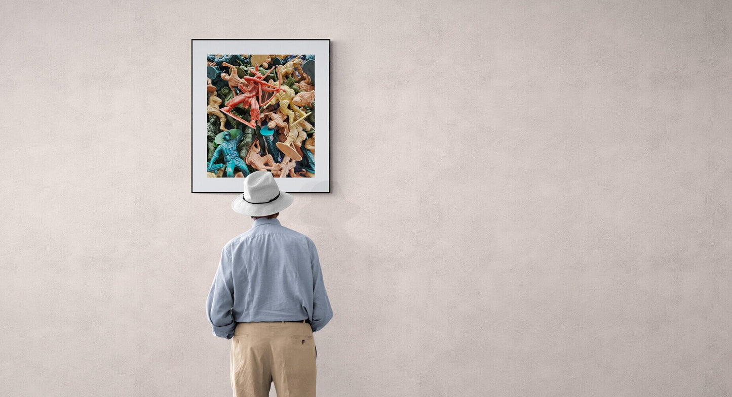 Allegorical Photo Fine Art Print, Indigenous, Toy Art, Army Man Toy Art Print, Wall Art  Real Photography Fine Art Wall Art, Social Art