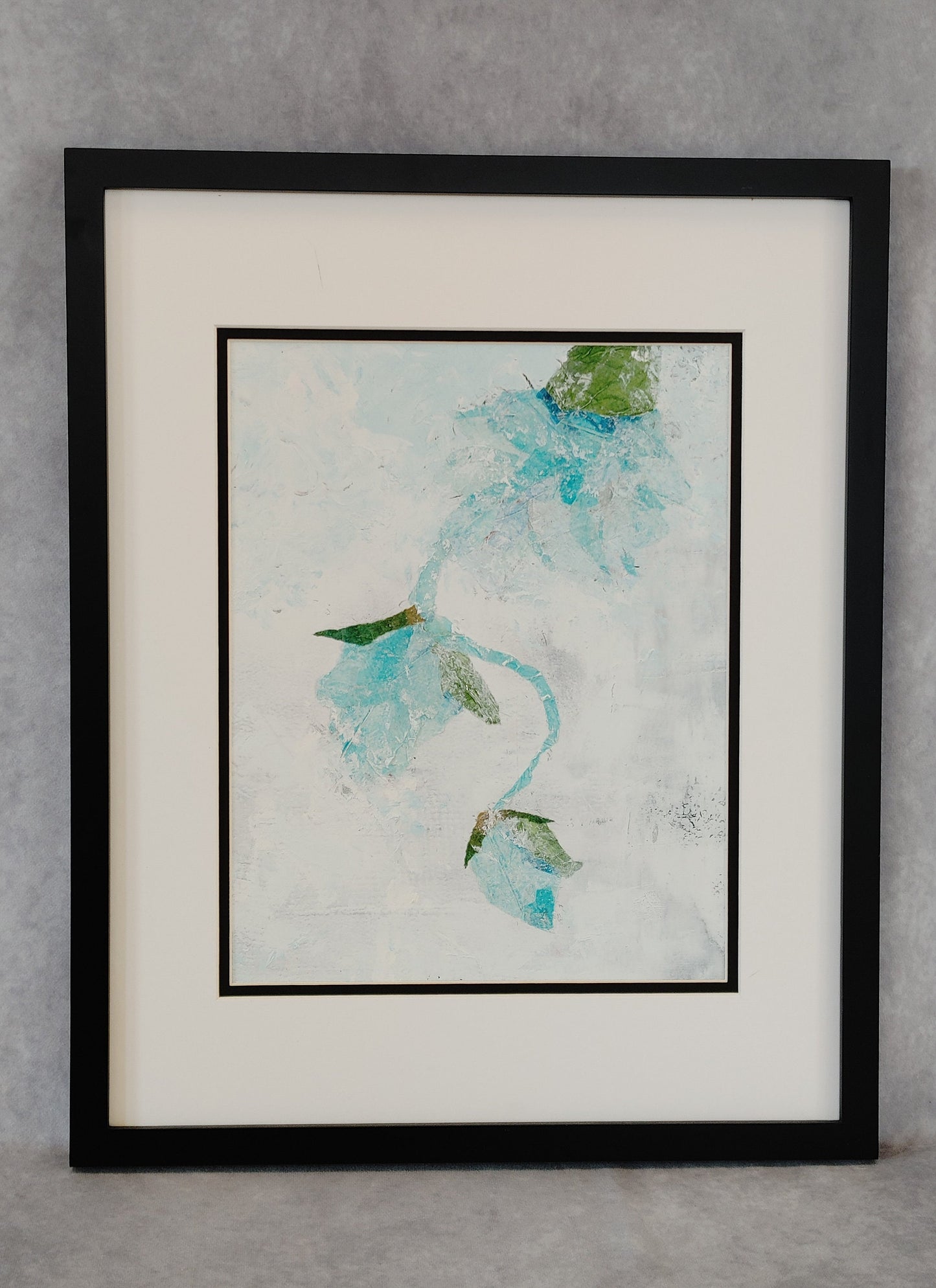 Blue Frost Original Framed Painting