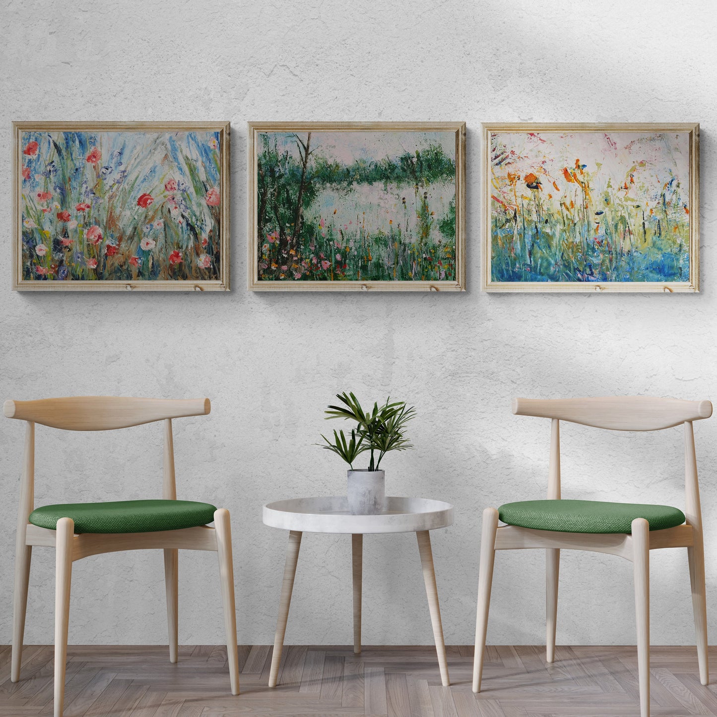 Wildflowers, Fine Art Print, Flowers, Impressionistic Landscape Select Size