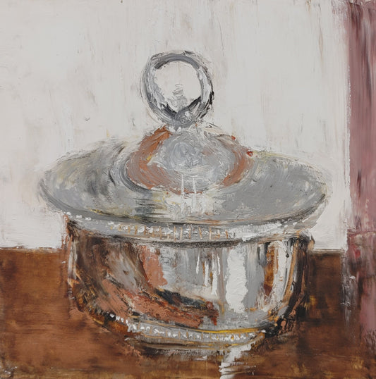 Silver Dish Original Painting