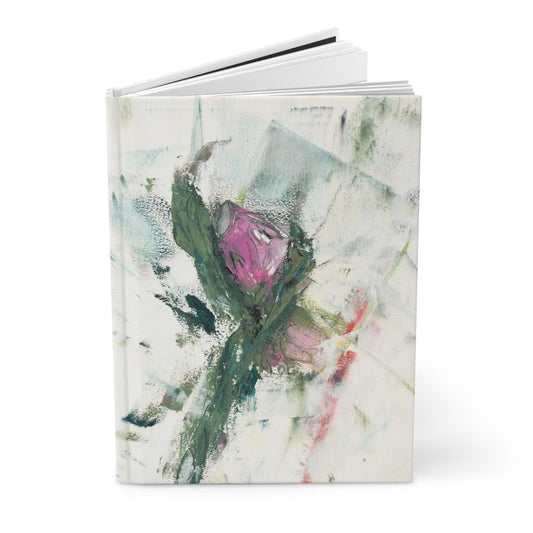 A Rose is a Rose on White Journal, Hardcover Matte Finish