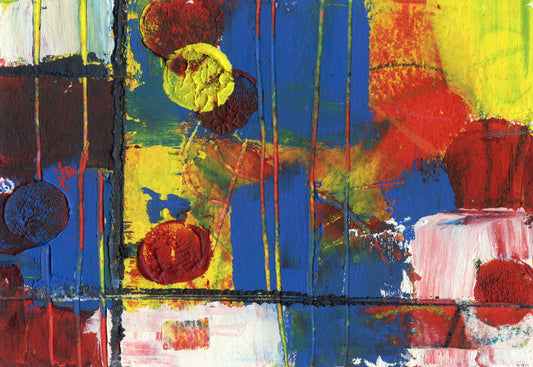 Original Painting, blue abstract wall art, First Light No. 4, small horizontal wall art