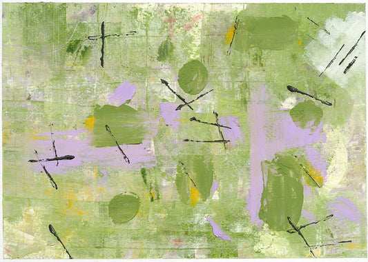 Green Abstract Original Painting