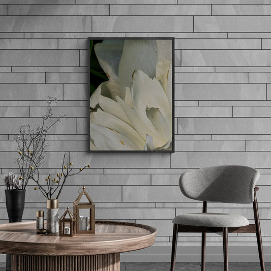 Abstract Wall Art, Black, White Photo Abstract Wall Art, Vertical Abstract Wall Art, Floral B&W Photo Abstract Wall Art