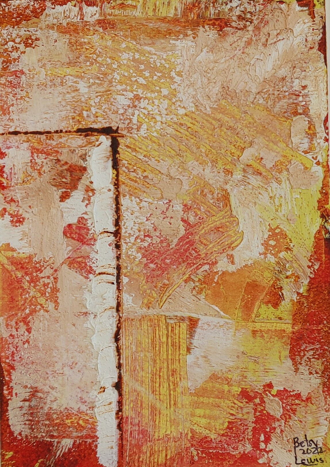 Raspberry Crush #2 Original Painting