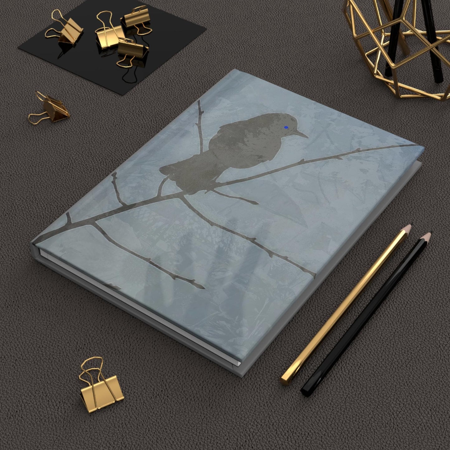 Winter Solstice, Lined Bird Journal, Hardcover Matte Finish