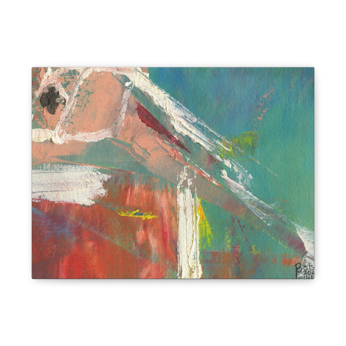 Aqua No. 4 by Betsy Lewis on Matte Canvas, Stretched, 1.25"