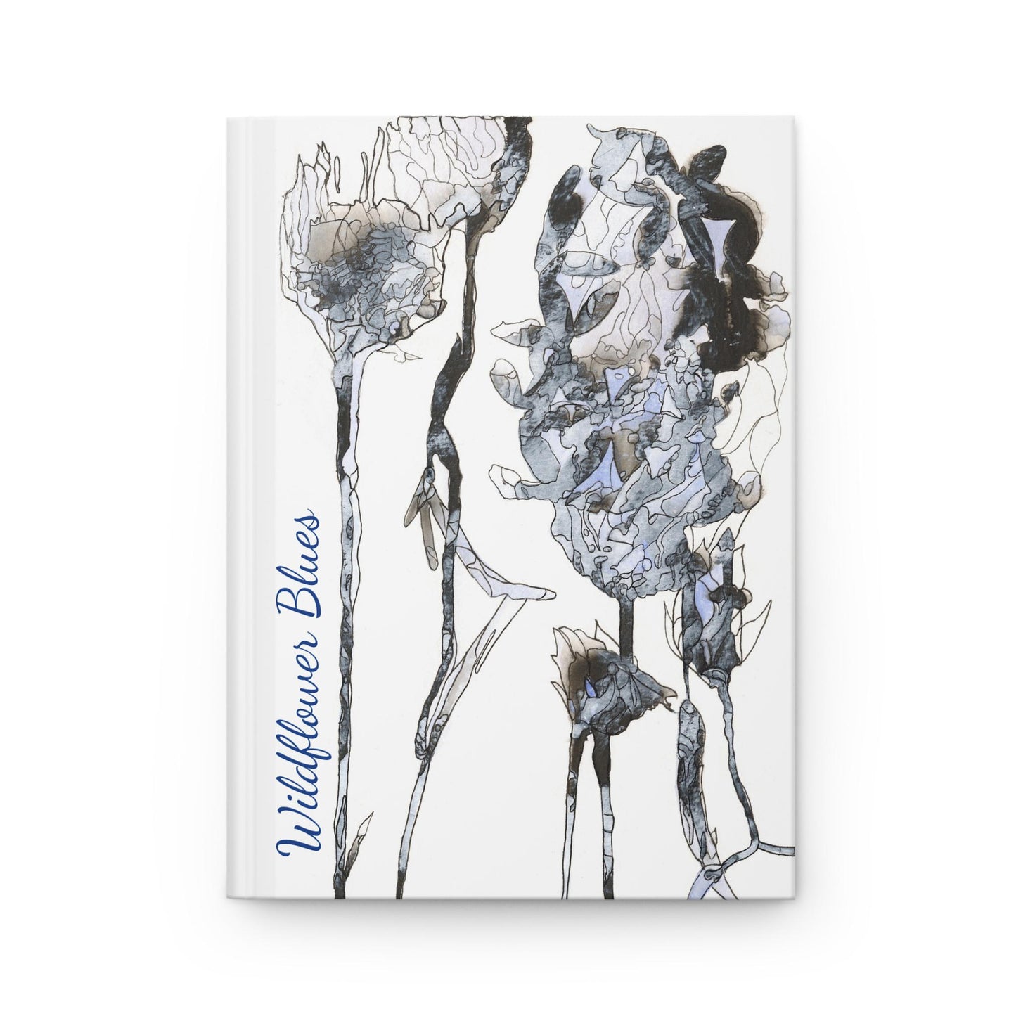 Wildflower Blues, Lined Journal, Hardcover Matte Finish