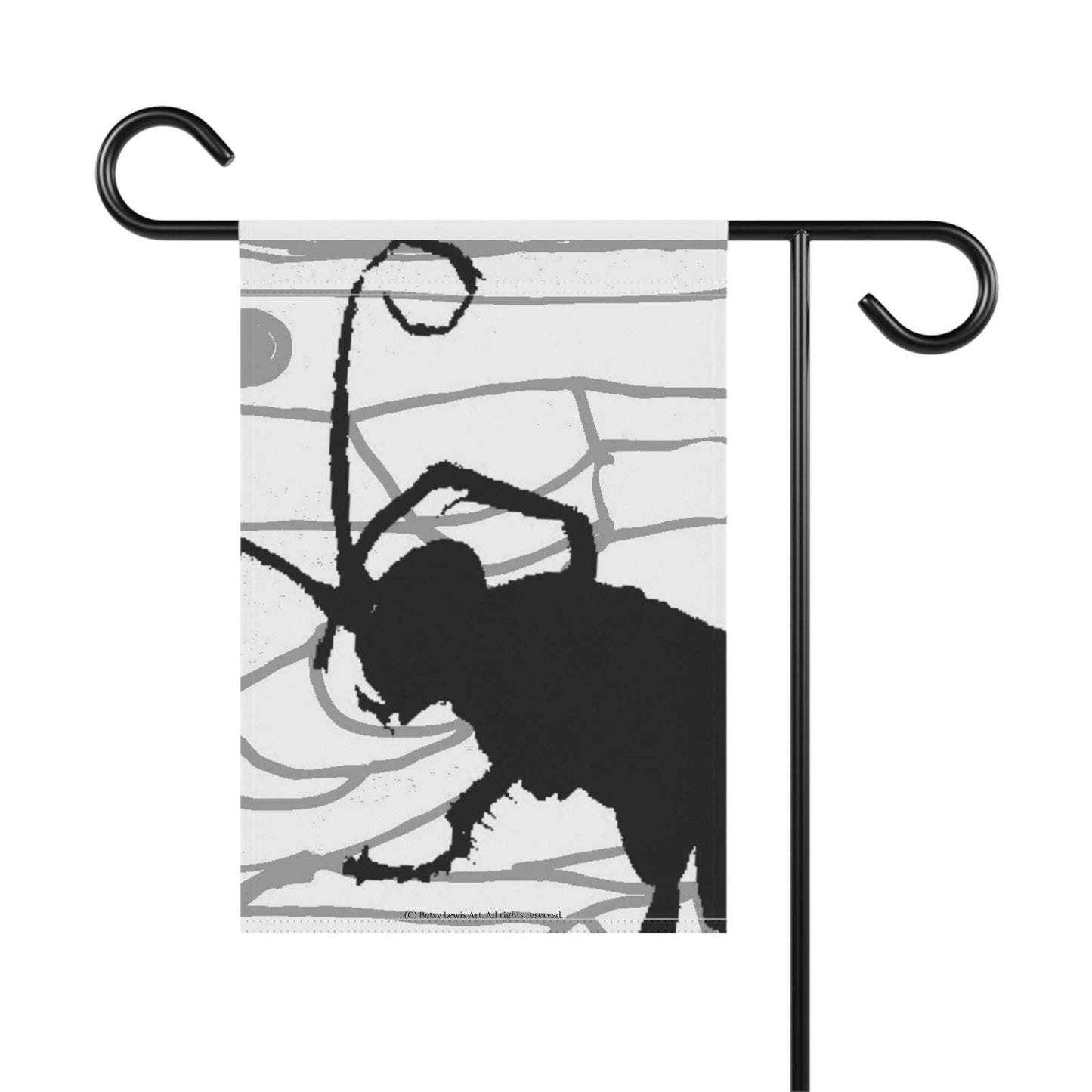 Wasp Ode to Tim Burton Garden & House Flag, Banner