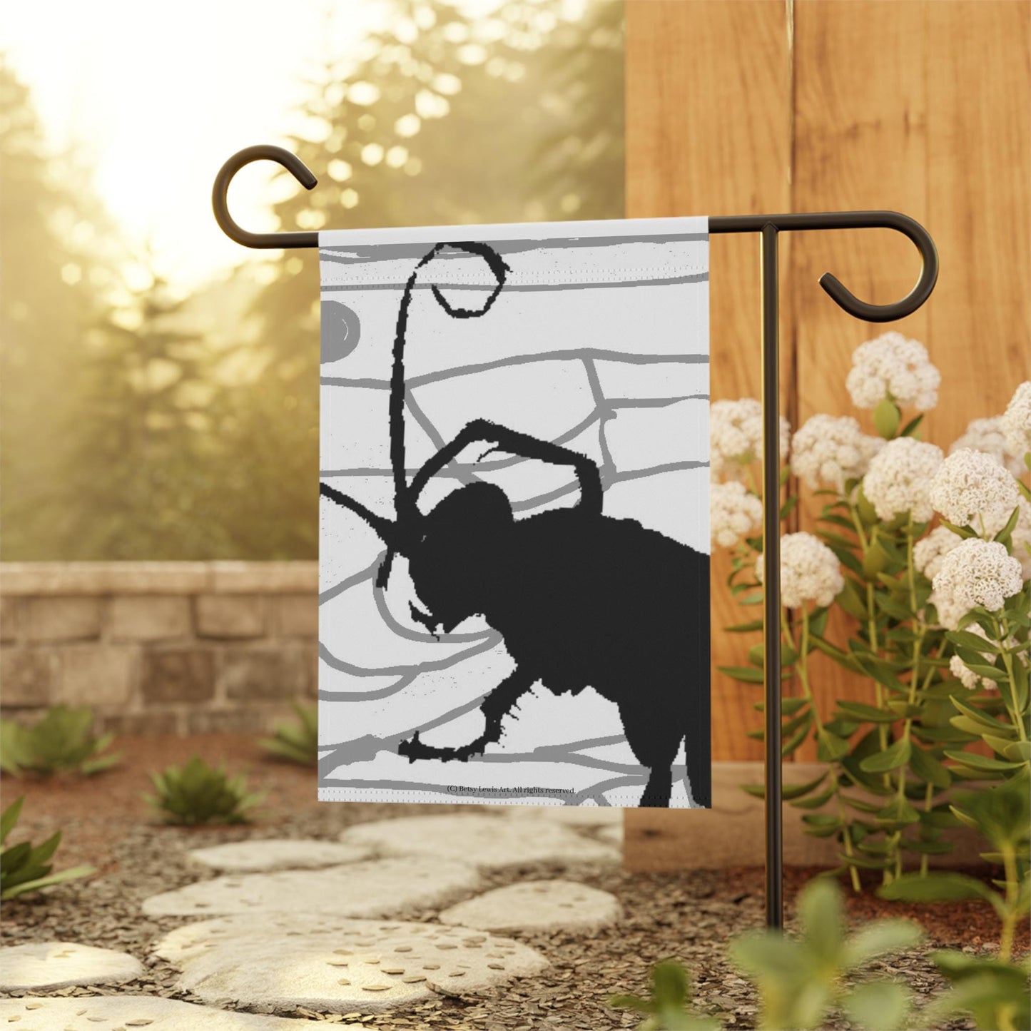 Wasp Ode to Tim Burton Garden & House Flag, Banner