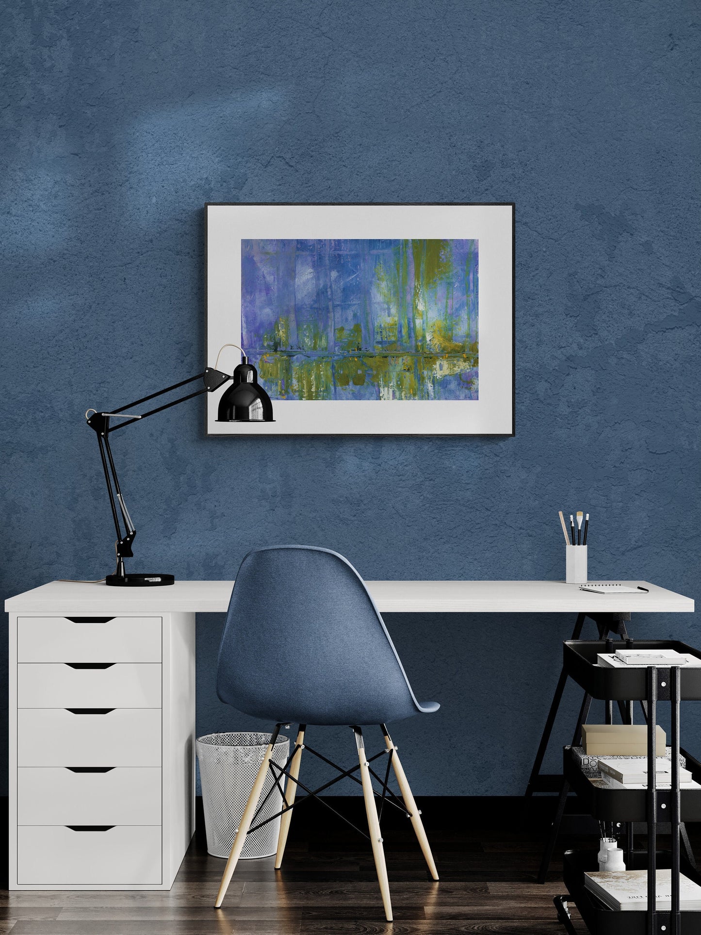 Urban Mirage citiscape art print, wall art, horizontal format for your home or office, abstract architecture