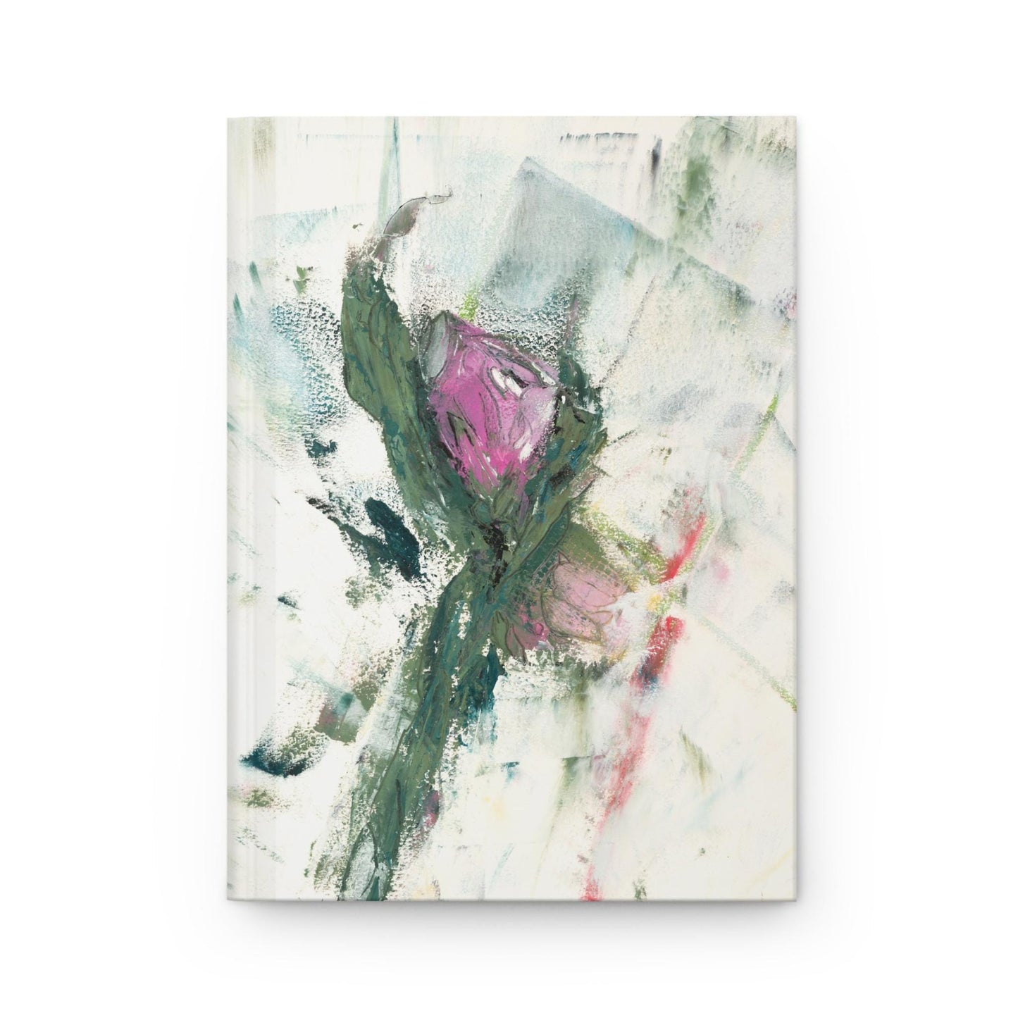 A Rose is a Rose on White Journal, Hardcover Matte Finish