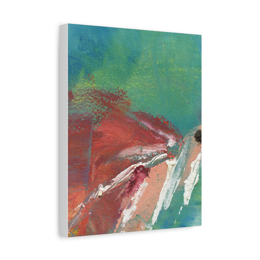 Aqua No. 1 by Betsy Lewis on Matte Canvas, Stretched, 1.25"