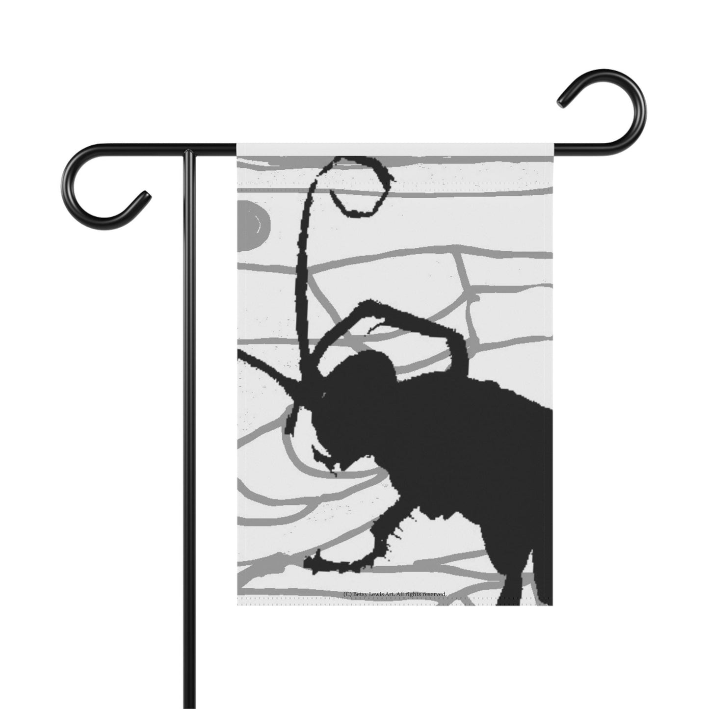 Wasp Ode to Tim Burton Garden & House Flag, Banner